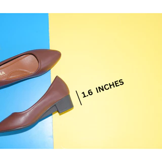 รองเท้าเเฟชั่นผู้หญิงเเบบคัชชูเเฟชั่นส้นปานกลาง No. 688-94 NE&NA Collection Shoes