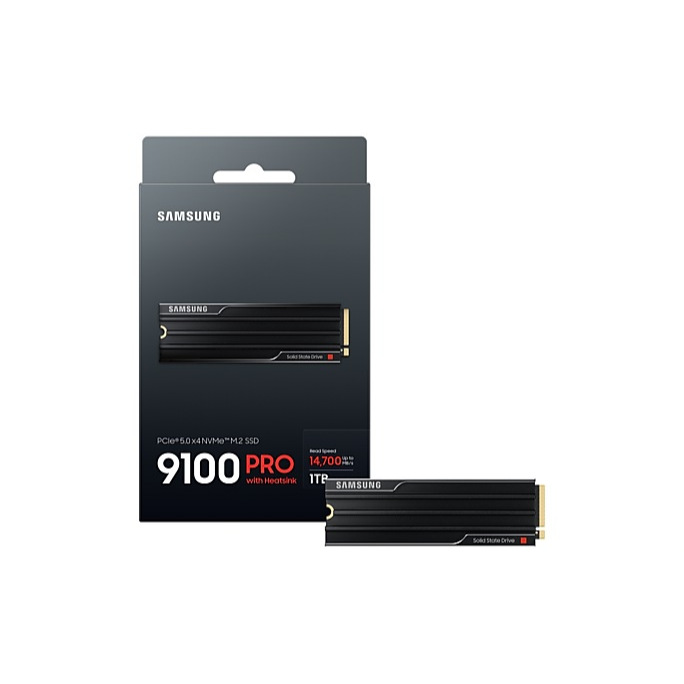1TB SSD (เอสเอสดี) SAMSUNG 9100 PRO Heatsink NVMe™ M.2 SSD 1TB MZ-VAP1T0CW
