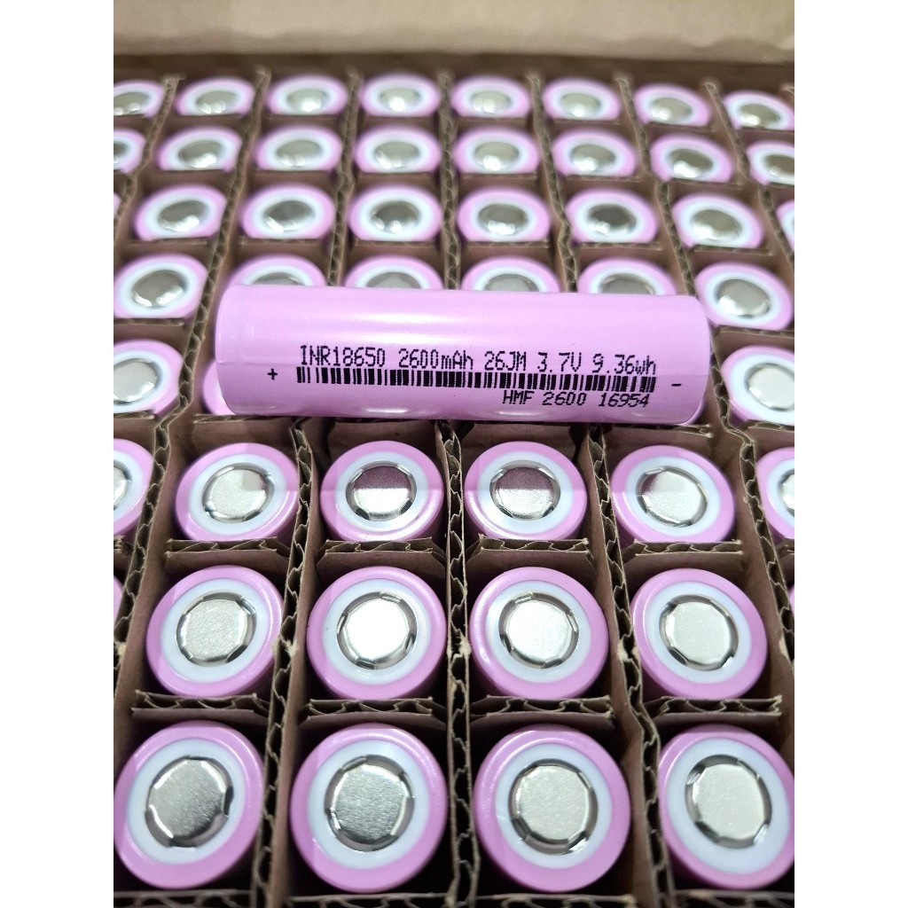 ถ่านชาร์จ หัวเรียบ Li-ion 18650 3.7V ความจุแท้ 1200mAh/1500mAh/2000mAh/2600mAh/3500mAh - รูปที่ 3