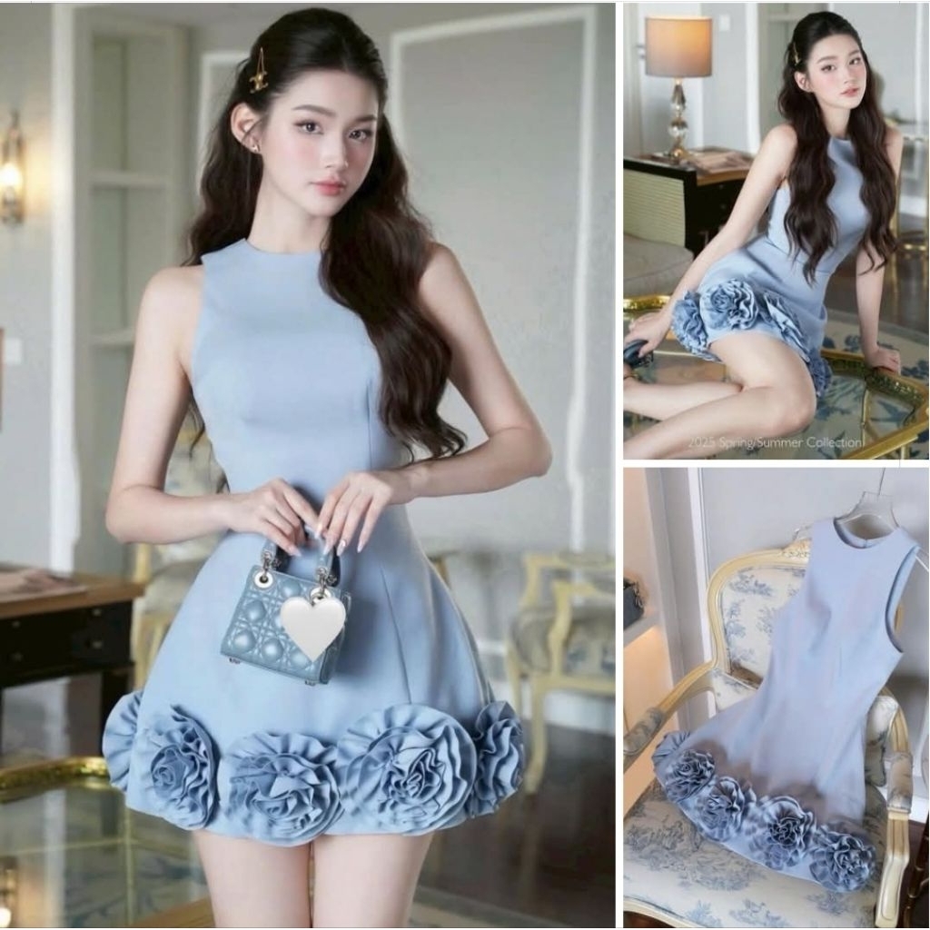 RATTANA BRAND : CODE 066 MINI DRESS SIZE M