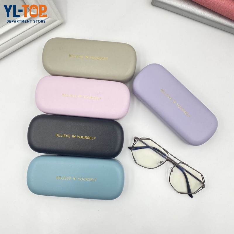 กล่องใส่แว่น พกพาสะดวก แฟชั่นชั้นสูง หนัง PU กรอบแว่น โกดังไทย G3349