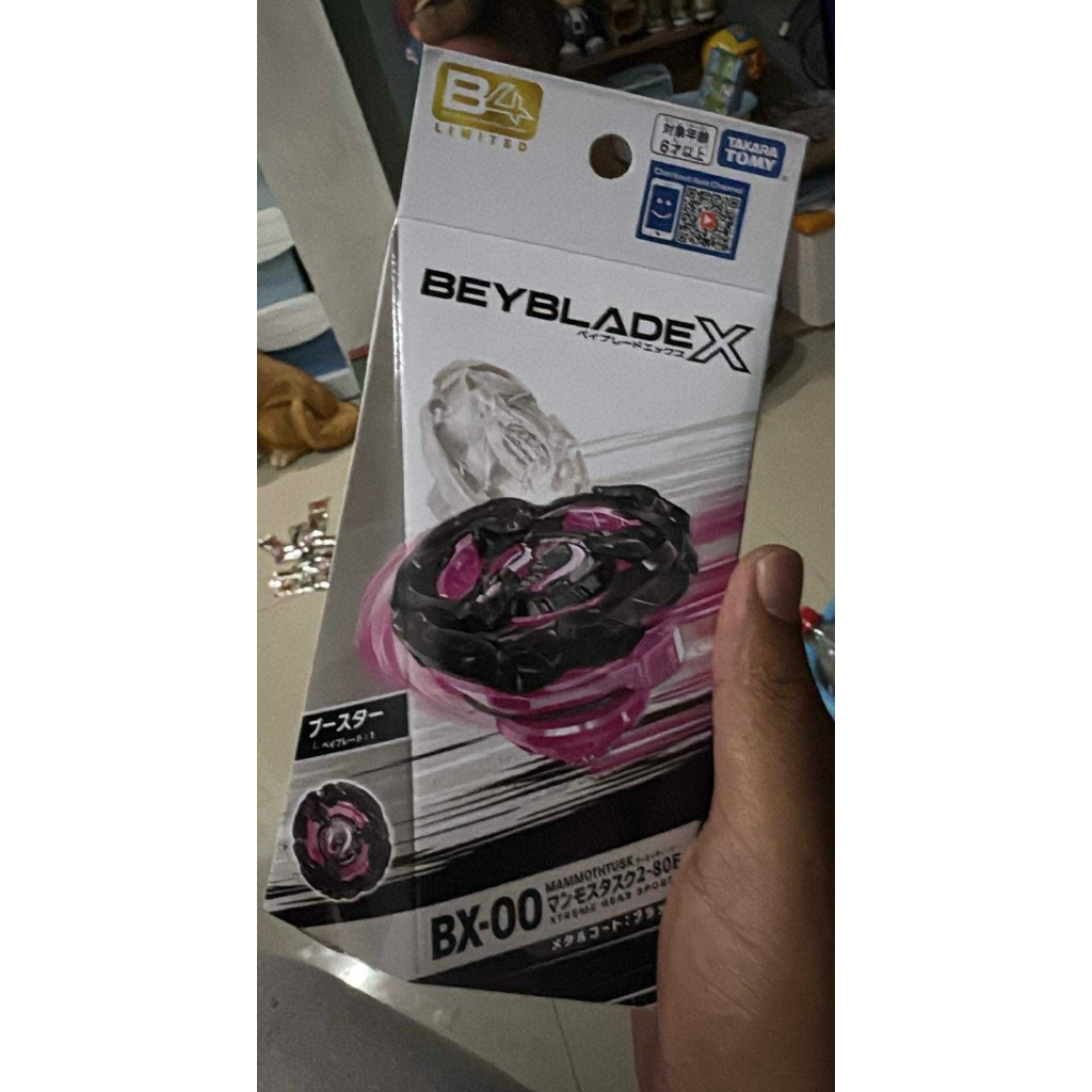 (พร้อมส่ง) BEYBLADE X BX-00 Mammoth Task 2-80E Metal Coat Black