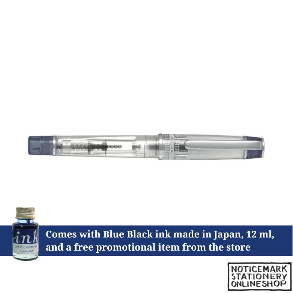 Pilot Prera Clear Body Fountain Pen - Clear Black
