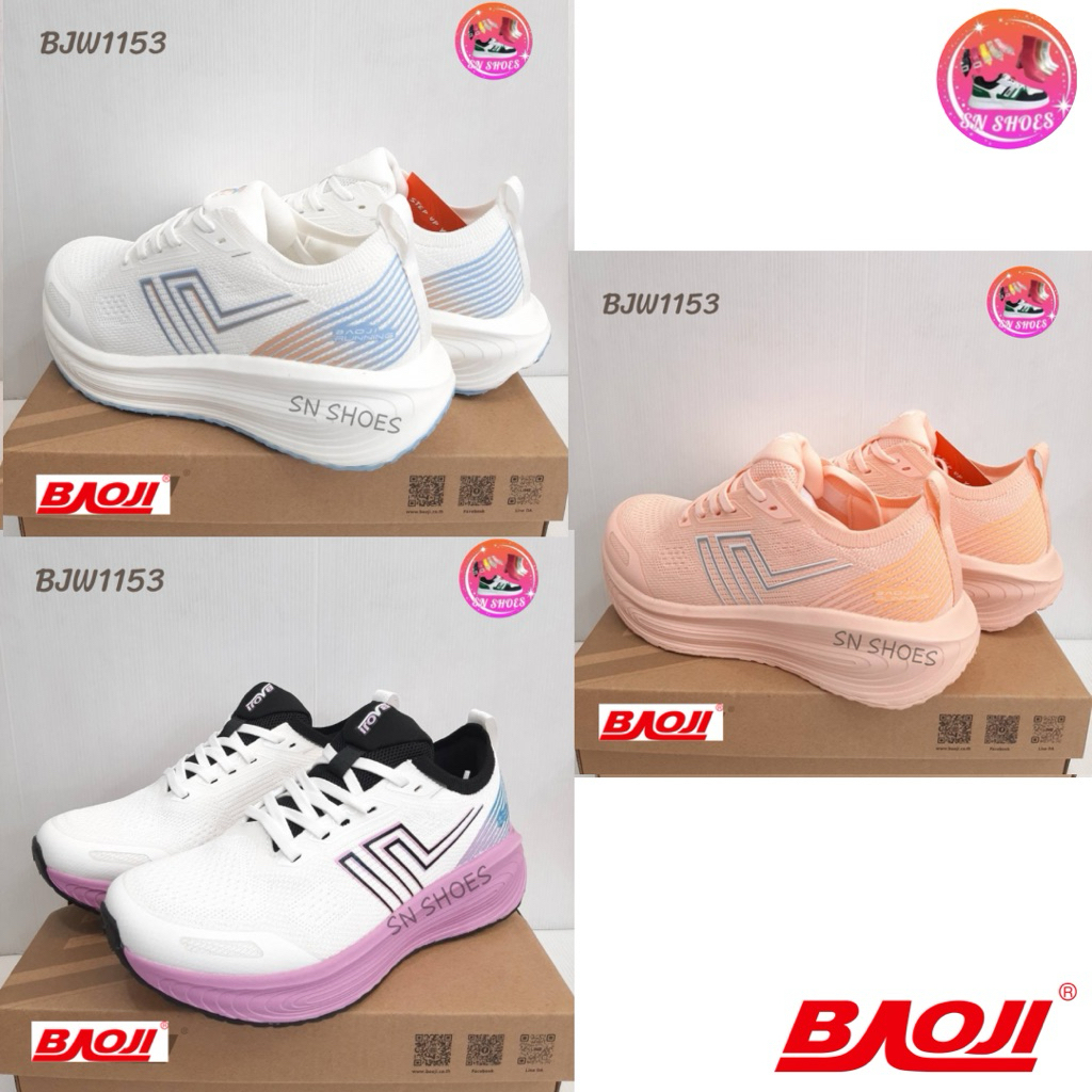 รองเท้าผ้าใบ  BAOJI แท้100% BJW 1153 รองเท้าผ้าใบผู้หญิง ไซร้ 37-41(รุ่นใหม่)