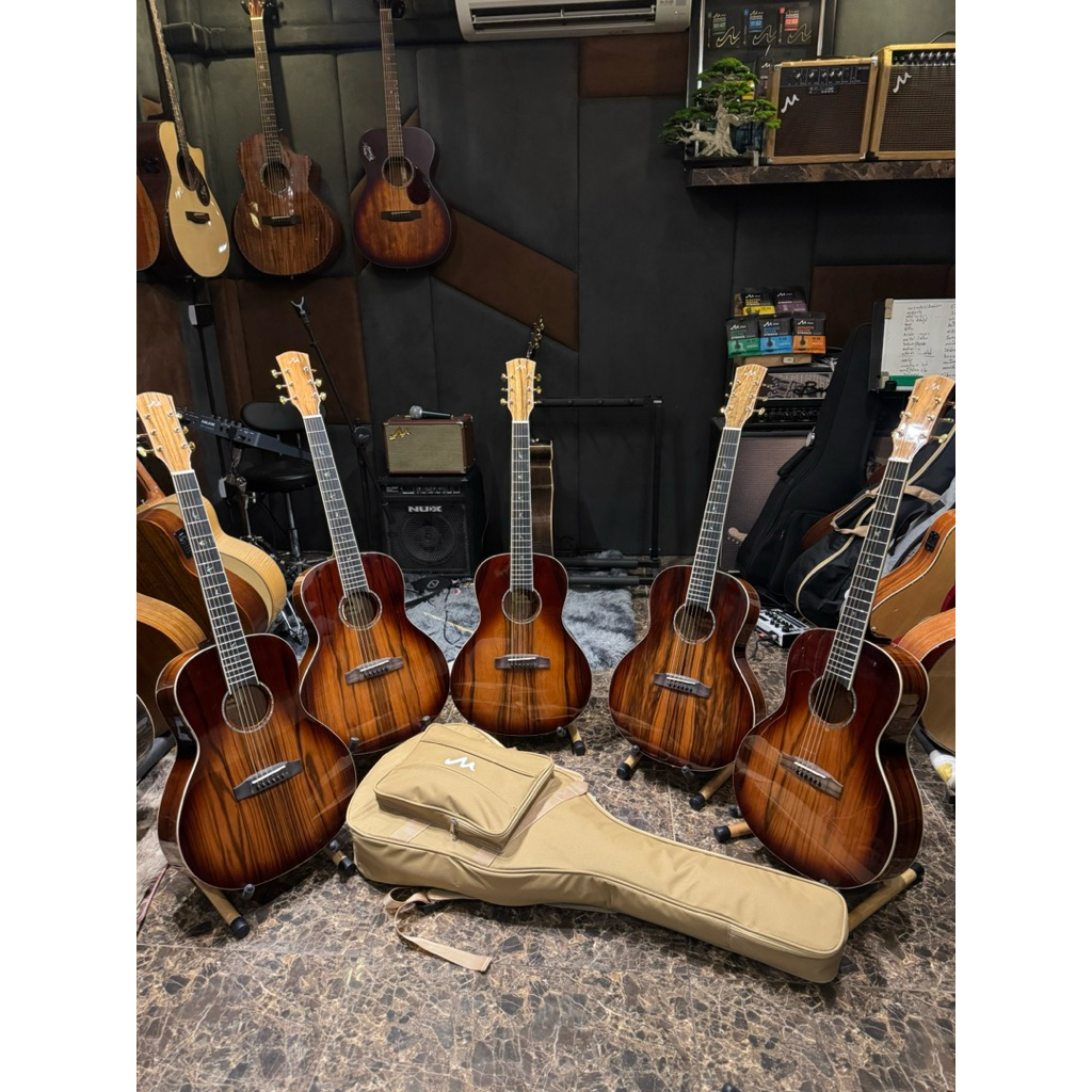 กีต้าร์โปร่ง Most M-VT Parlor ไม้ Okan ทรงพาเลอร์