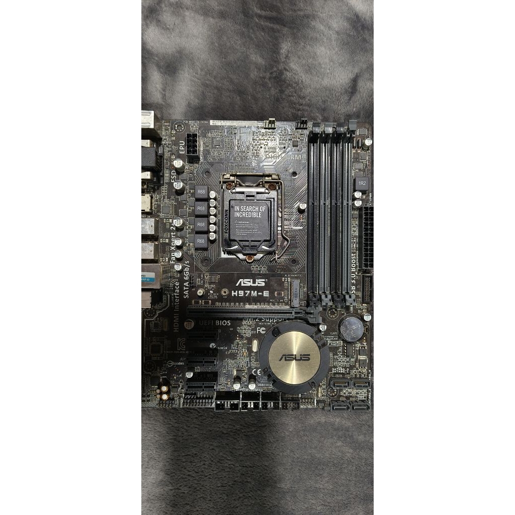 Mainboard INTEL ASUS H97M-E (Socket 1150) มือสอง พร้อมส่ง !!! เป็นสินค้ามือสองมีสนิมตามรูปใช้งานปกติ