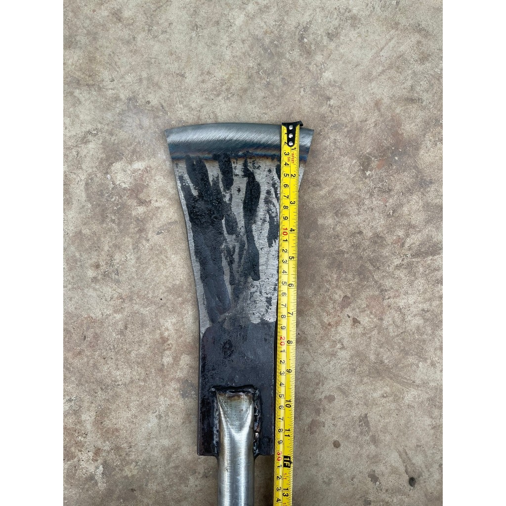 เสียมแทงปาล์ม เสียมด้ามเหล็ก  ด้ามเหล็กยาว 140 cm น้ำหนักประมาณ 1.9kg ผลิตจากเหล็กคุณภาพ - รูปที่ 3