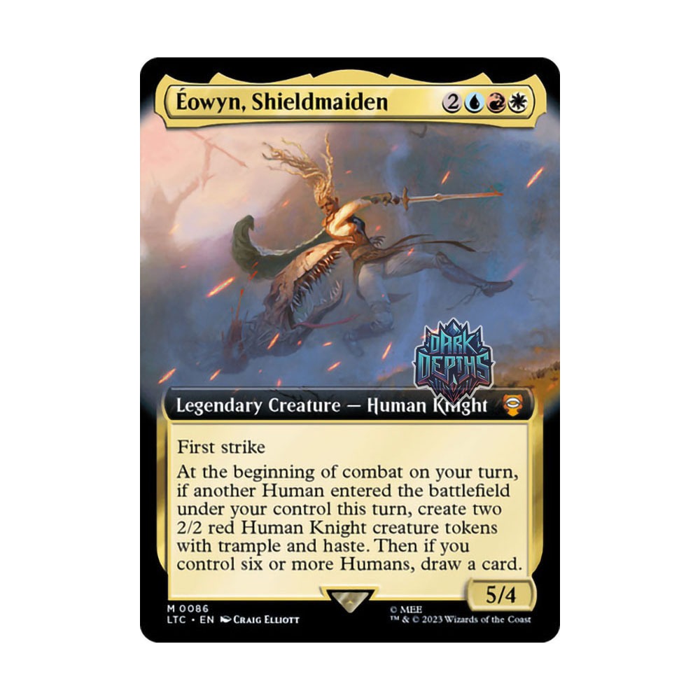 [MTG] Eowyn, Shieldmaiden (Extended Art) [LTC] [MULTI] [CREATURE] [LEGEND] [M] - Magic the Gathering