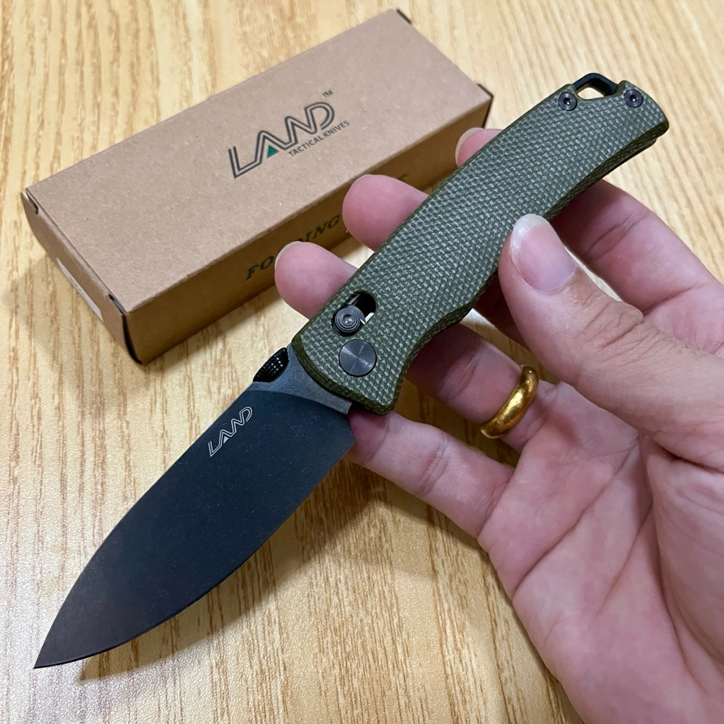 มีดพับ มีดแบรนด์แท้ แลนด์ LAND® 841 รุ่นใหม่ วัสดุใบมีด Vg-10 แข็งแรงทน มีดเดินป่า ออกแค้มป์ กิจกรรมสันทนาการต่างๆ 100%