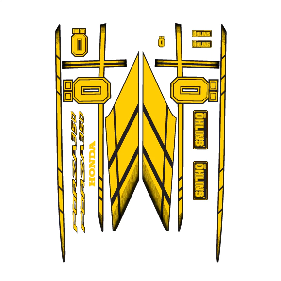 สติ๊กเกอร์แต่งรถลาย OHLINS  Honda Forza350 ล่าสุด ตรงรุ่น thumbnail 4