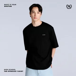 Highschool Basic Collection : Routine Tag Oversize Tee เสื้อยืดโอเวอร์ไซส์แท็ก - TPB06390