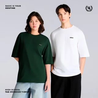 Highschool Basic Collection : Routine Tag Oversize Tee เสื้อยืดโอเวอร์ไซส์แท็ก - TPB06390