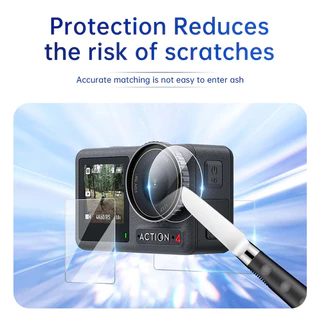 Telesin DJI Action 4 / 3 ฟิล์มกันรอย HD Protective Film Set (OA-FLM-008)