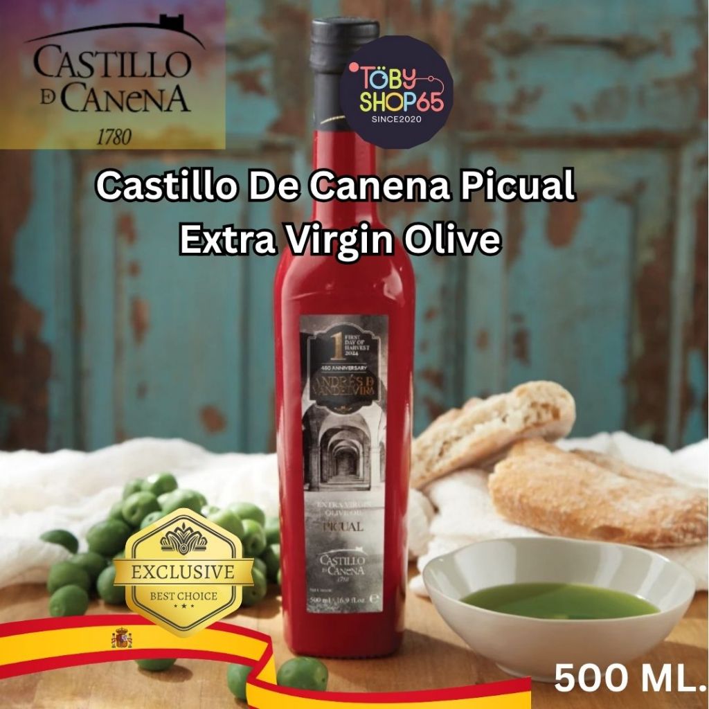 Castillo De Canena Picual Extra Virgin Olive from Spain น้ำมันมะกอก extra virgin เกรดพิเศษ ทำอาหาร กินสด(16.8 oz/500ml)