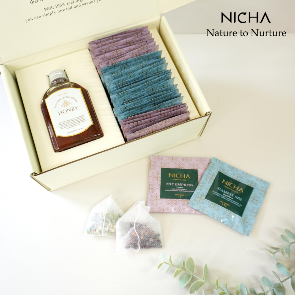 Flower Herbal Tea Set ชาดอกไม้-สมุนไพรรวมรส 30 ซอง ของขวัญสุขภาพ มงคล สงกรานต์ รับไหว้ ชงง่าย ไม่มีคาเฟอีน ราคา ถูกที่สุด ดีลบีเคเค แกลเลอรีภาพที่ 2