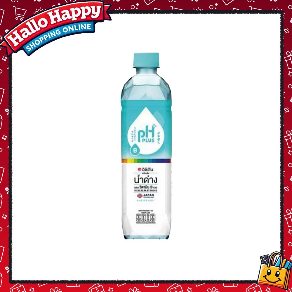 [1 ขวด] ICHITAN อิชิตัน น้ำด่าง ผสมวิตามินบีรวมและน้ำวิตามินดี ผสมกิงโกะ ขนาดใหญ่ 550 ml.