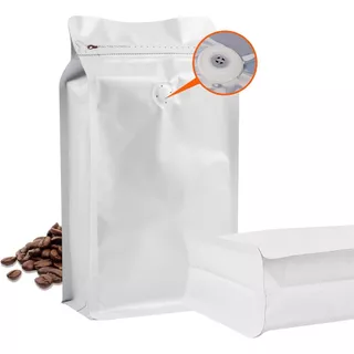 MOFF MART (50ใบ)ถุงกาแฟมีวาล์ว coffee bag packer ถุงฟอยด์ ทรงสูงสำหรับแพ็คเมล็ดกาแฟ มีวาวล์ระบายก๊าซ 250, 500 กรัม 1 กก