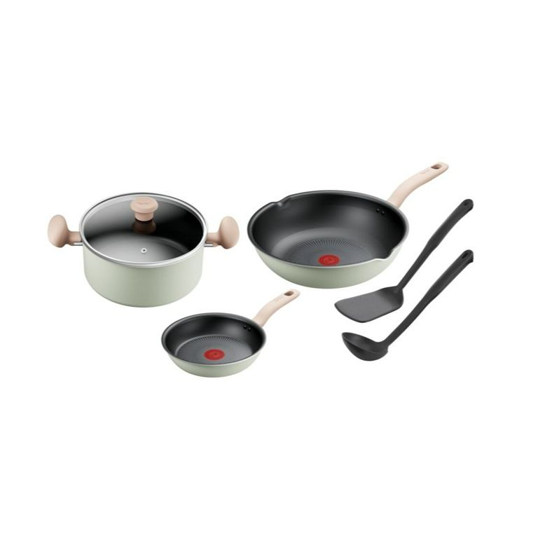 [สินค้าใหม่] Tefal  So Matcha เซ็ตเครื่องครัว 6 ชิ้น  รุ่น G179S695 ก้นอินดักชั่น ใช้งานได้กับเตาทุก