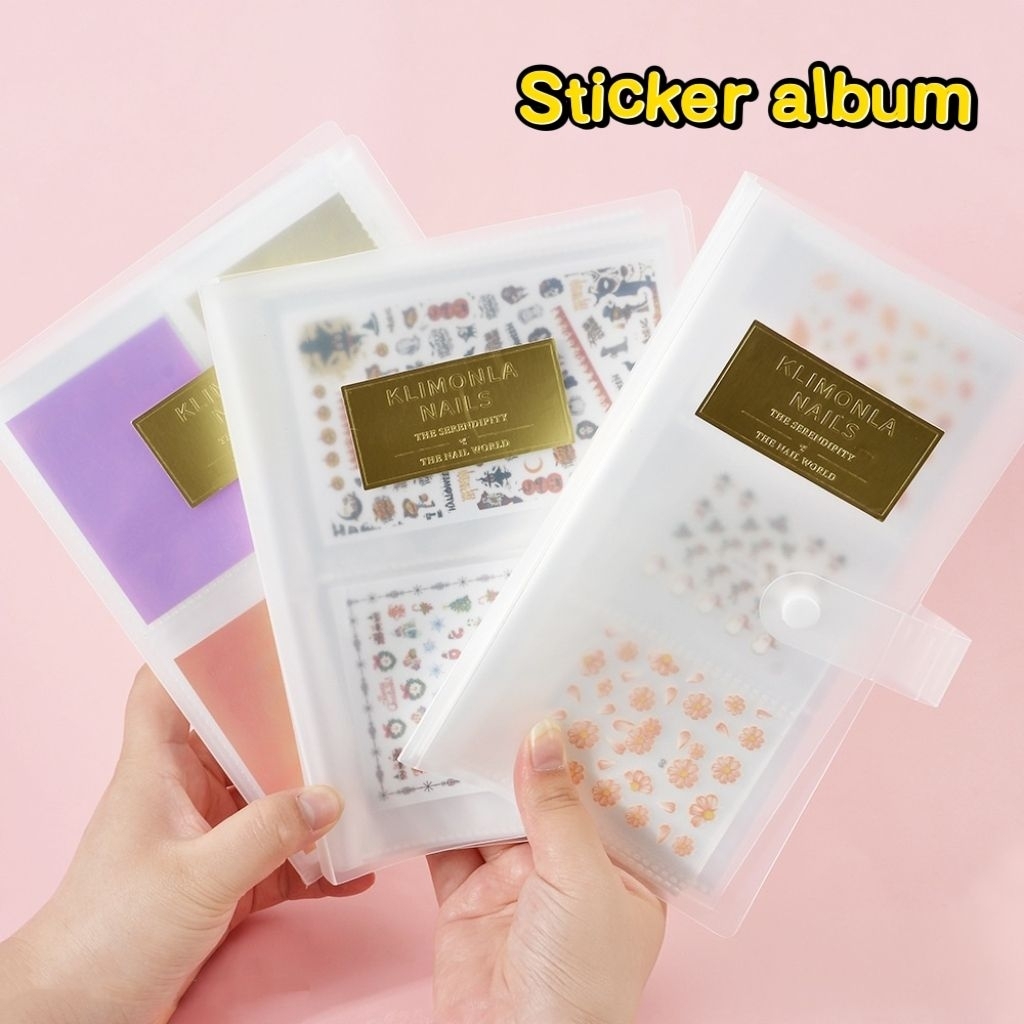 ส่งด่วน ● Sticker​ Album สมุดเก็บสติกเกอร์​ อัลบั้มใส่สติกเกอร์​ 80​ แผ่น