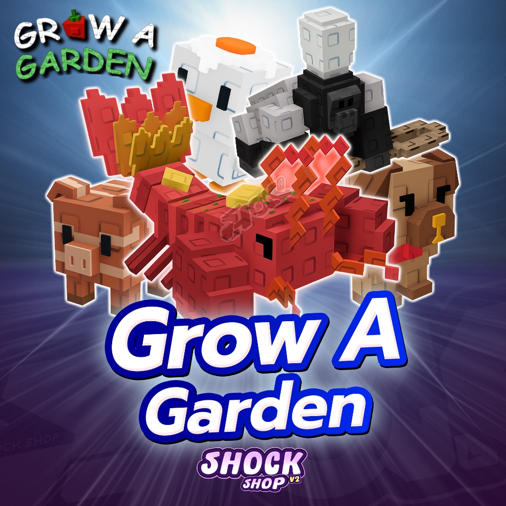 การ์ดเกม ไก่สัตว์เลี้ยง/รวมของต่างๆ แมพ Grow a Garden การ์ดสวยภาพคมชัด V4