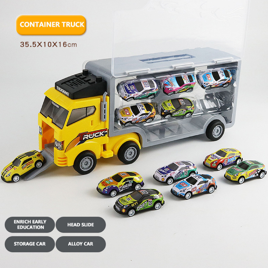 YUNLEO Toy รถบรรทุกของเล่นรถบรรทุกรถดับเพลิงของเล่นเด็กรถบรรทุกขนาดใหญ่รวมถึงรถบรรทุกดับเพลิง รูปที่ 7