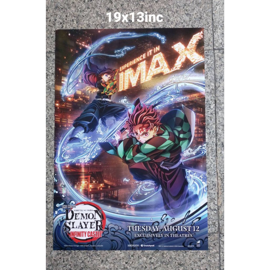 Exclusive Poster IMAX Major ดาบพิฆาตอสูร ปราสาทไร้ขอบเขต Demon Slayer: Kimetsu no Yaiba Infinity Cas