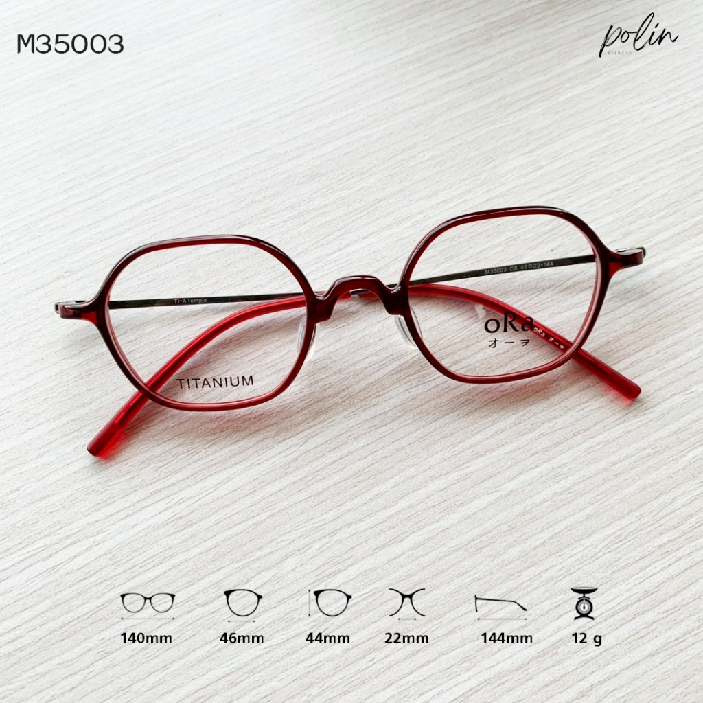 Polin إطار نظارة تيتانيوم oRa ‏M35003 — صورة 2