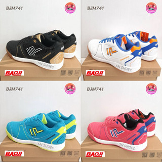 รองเท้ากีฬา (วอลเลย์บอล/แบดมินตัน) Baoji แท้ 100% (สินค้ามาใหม่) รุ่น BJM741 ไซส์ 39-45