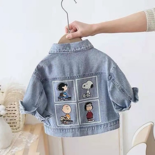 Asrv เสื้อแจ็กเก็ตยีนลําลอง ทรงหลวม ปักลาย สไตล์ฮิปฮอป แฟชั่นฤดูใบไม้ผลิ และฤดูใบไม้ร่วง สําหรับผู้ชาย และผู้หญิง