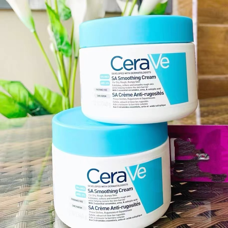 ครีมทาหน้า 💥 Cerave SA Smoothing Cream Milk Skin Moisturizing Hydrating repair Cream 340g
