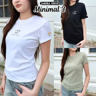 Jarikashop - เสื้อยืดลาย Minimal ( งานป้าย.. Jarika ) ( จ181 ) ( 3/3 )