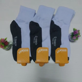 ถุงเท้านักเรียนข้อกลางขาวพื้นเทา มีหลายไซค์ ราคาเริ่มต้น 165บาท ต่อ12คู่