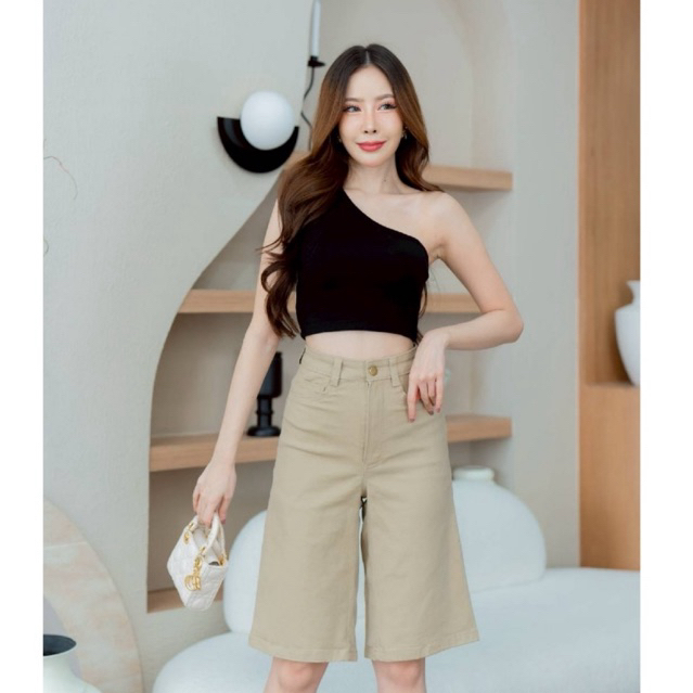 กางเกงยีนส์ 5 ส่วน ผ้ายีนส์ยืด Cotton ยาว 22นิ้ว