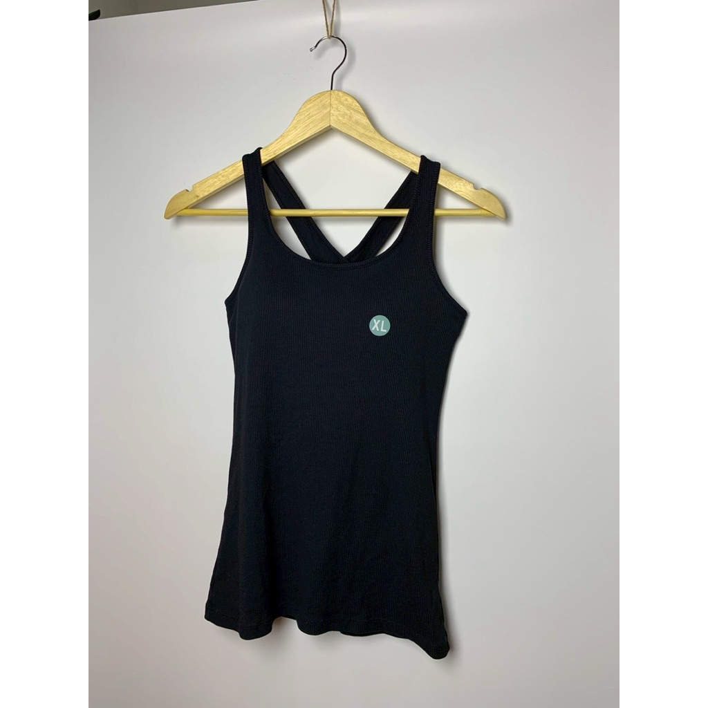 กล้ามผ้าร่องสายไขว้หลังสีดำ GU Bratop ไซส์ XL