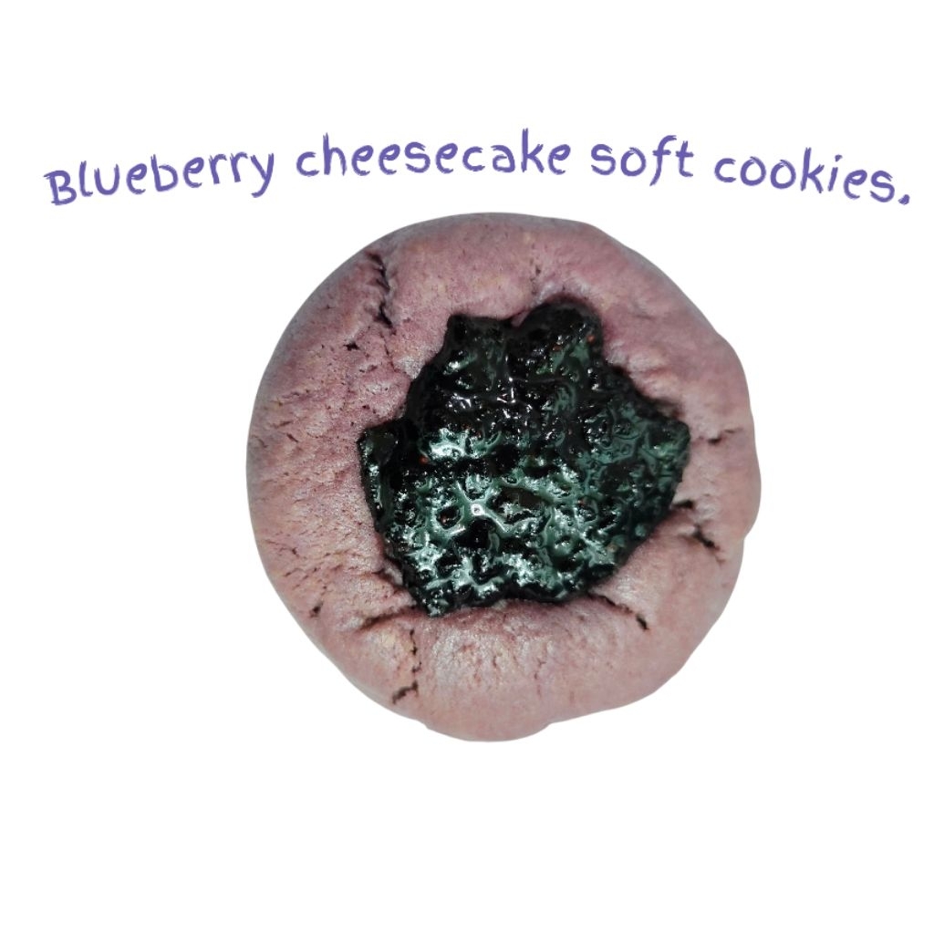 blueberry cheesecake soft cookies. ชิ้นละ 85 กรัม