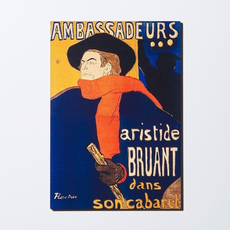 WOOD POSTCARD 3D prints: Lautrec Aristide Bruant