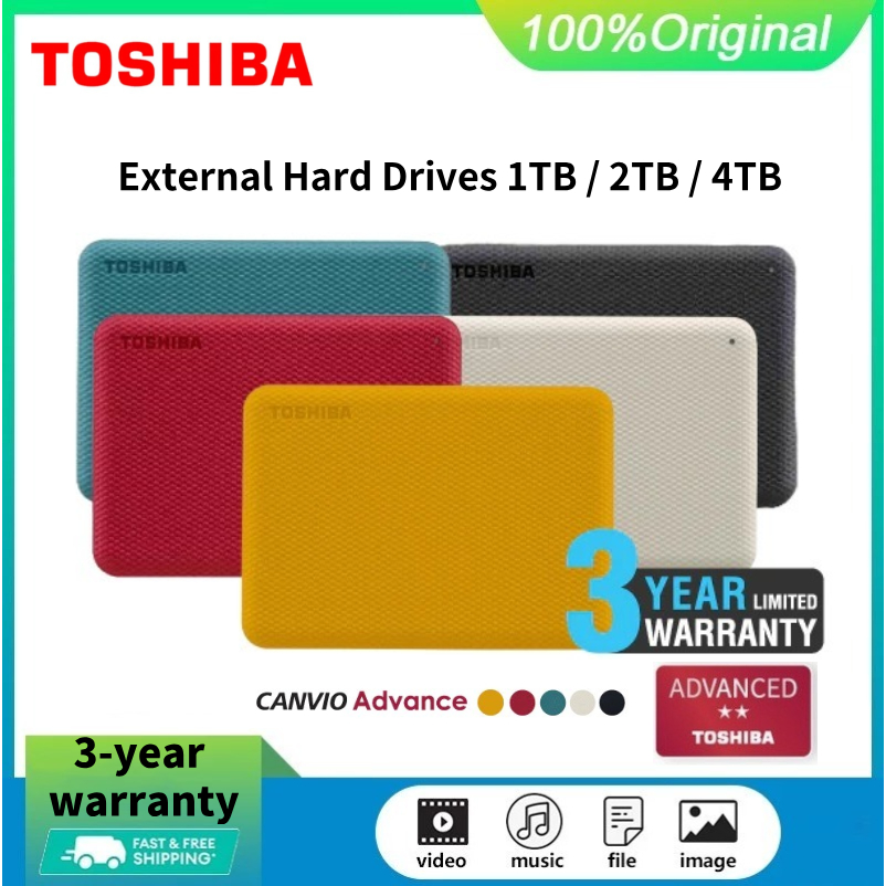 Toshiba Canvio Advance USB3.0 Portable hard drives 1TB/2TB/4TB HDD External Hard Disk 2.5''