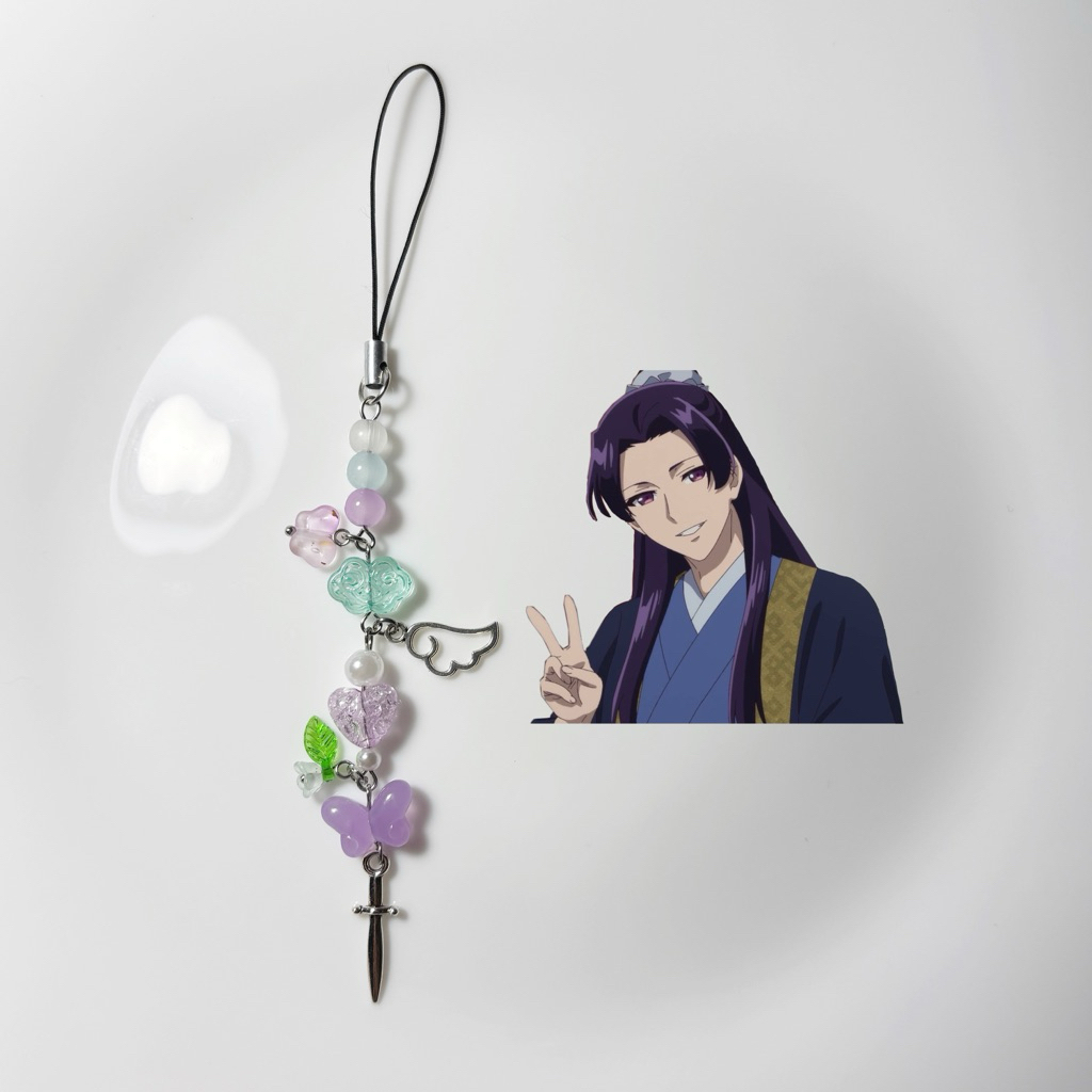 Anime Keychains🎲 พวงกุญแจลูกปัด พวงกุญแจใส่ชื่อได้