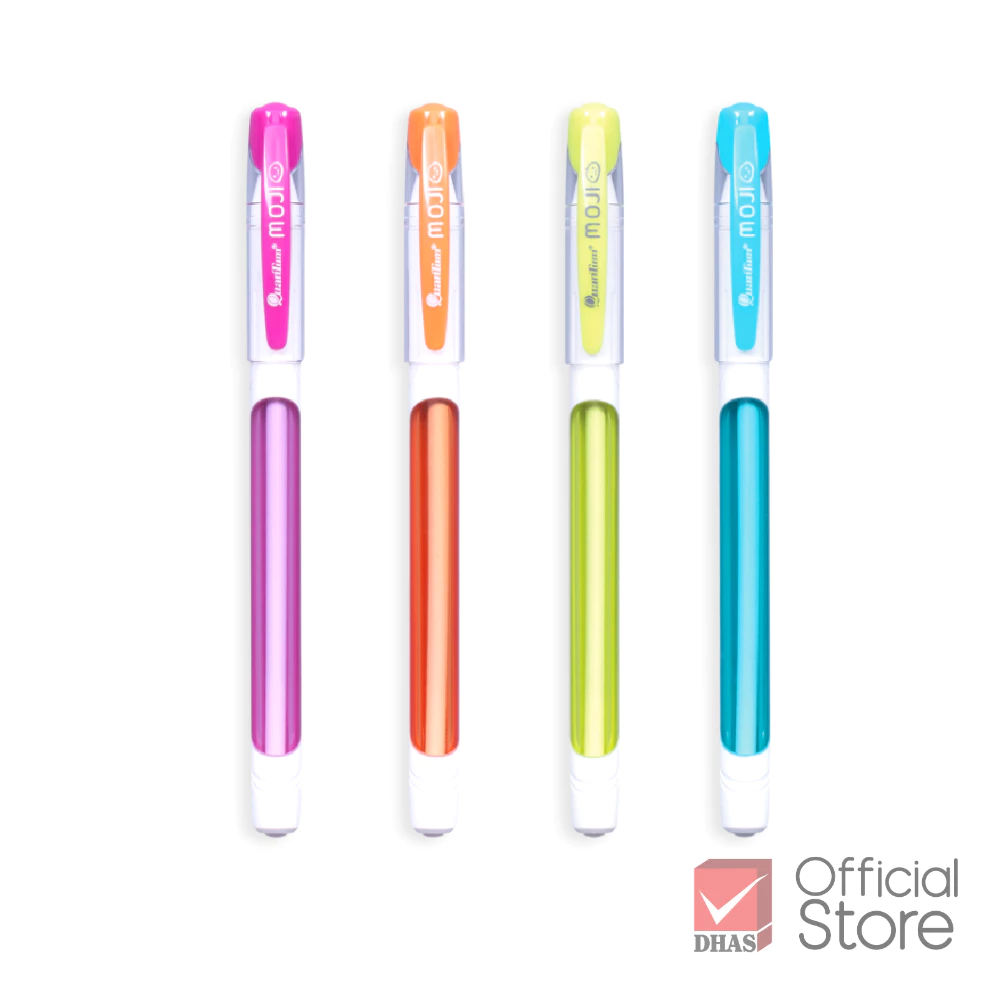 [แพ็ค 4 ด้าม] Quantum ปากกา ปากกาลูกลื่น โมจิ 0.29 น้ำเงิน คละสี จำนวน 4 ด้าม