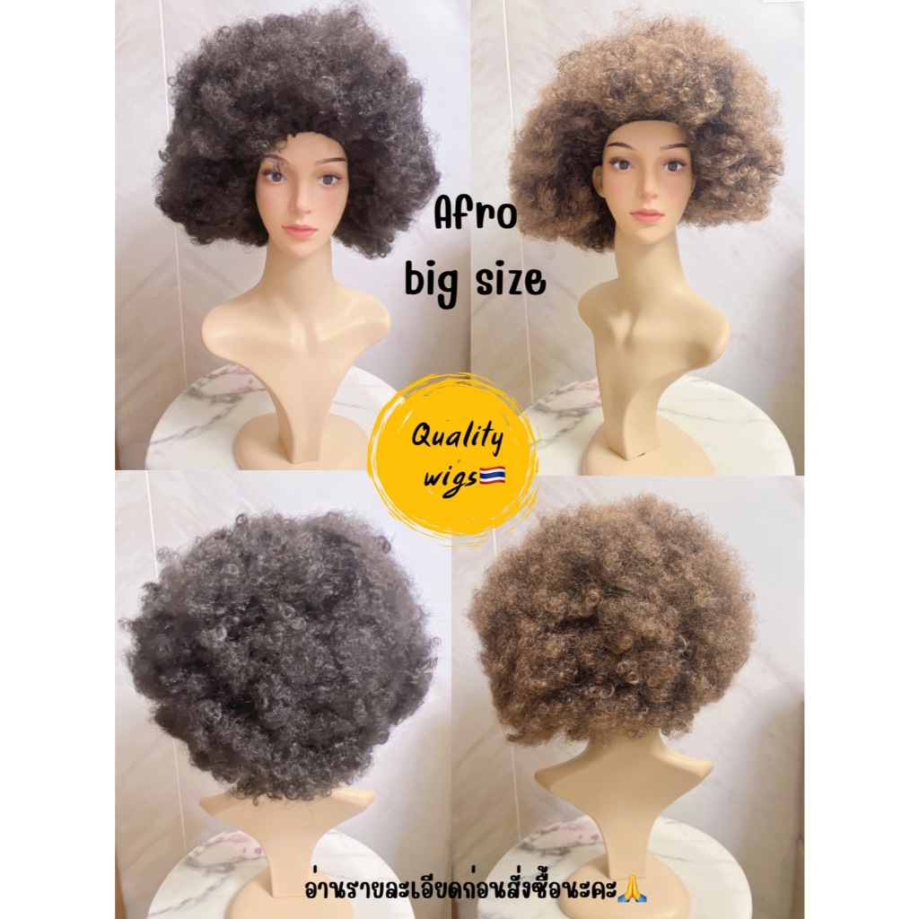 วิกตัวตลก  💥พร้อมส่ง💥 ทรงฟูๆ แอฟโร wig afro หลากสี หยิกหลายรุ่น🏍️💨ส่งไวจาก กรุงเทพ