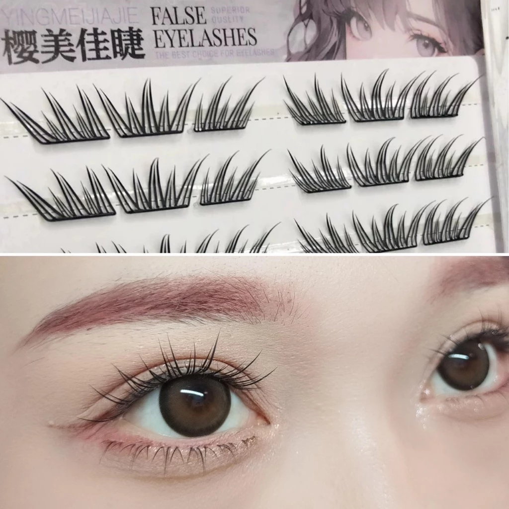 ขนตาปลอม รุ่น DEMI ขนตาปลอมแบบช่อ ยาว 8-12mm. มีแถบกาวในตัว ไม่ต้องใช้กาว เบาสบายตา ติดง่าย รวดเร็ว ใช้ซ้ำได้ ขนไม่แข็ง