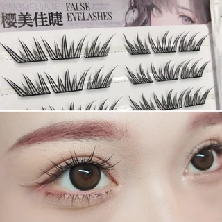 ขนตาปลอม รุ่น DEMI ขนตาปลอมแบบช่อ ยาว 8-12mm. มีแถบกาวในตัว ไม่ต้องใช้กาว เบาสบายตา ติดง่าย รวดเร็ว ใช้ซ้ำได้ ขนไม่แข็ง