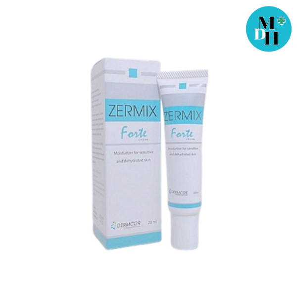 Zermix Forte Cream 20 ml.ครีมบำรุง ให้ความชุ่มชื้น ลดอาการคัน ผิวหนังอักเสบ จำนวน 1 หลอด (16990)