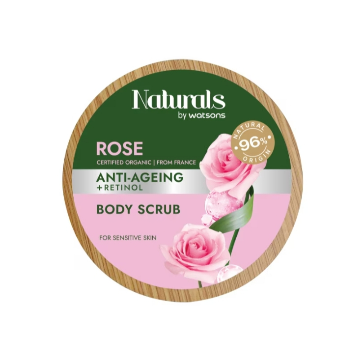Naturals by Watsons เนเชอรัล บาย วัตสัน โรส บอดี้ สครับ 200กรัม