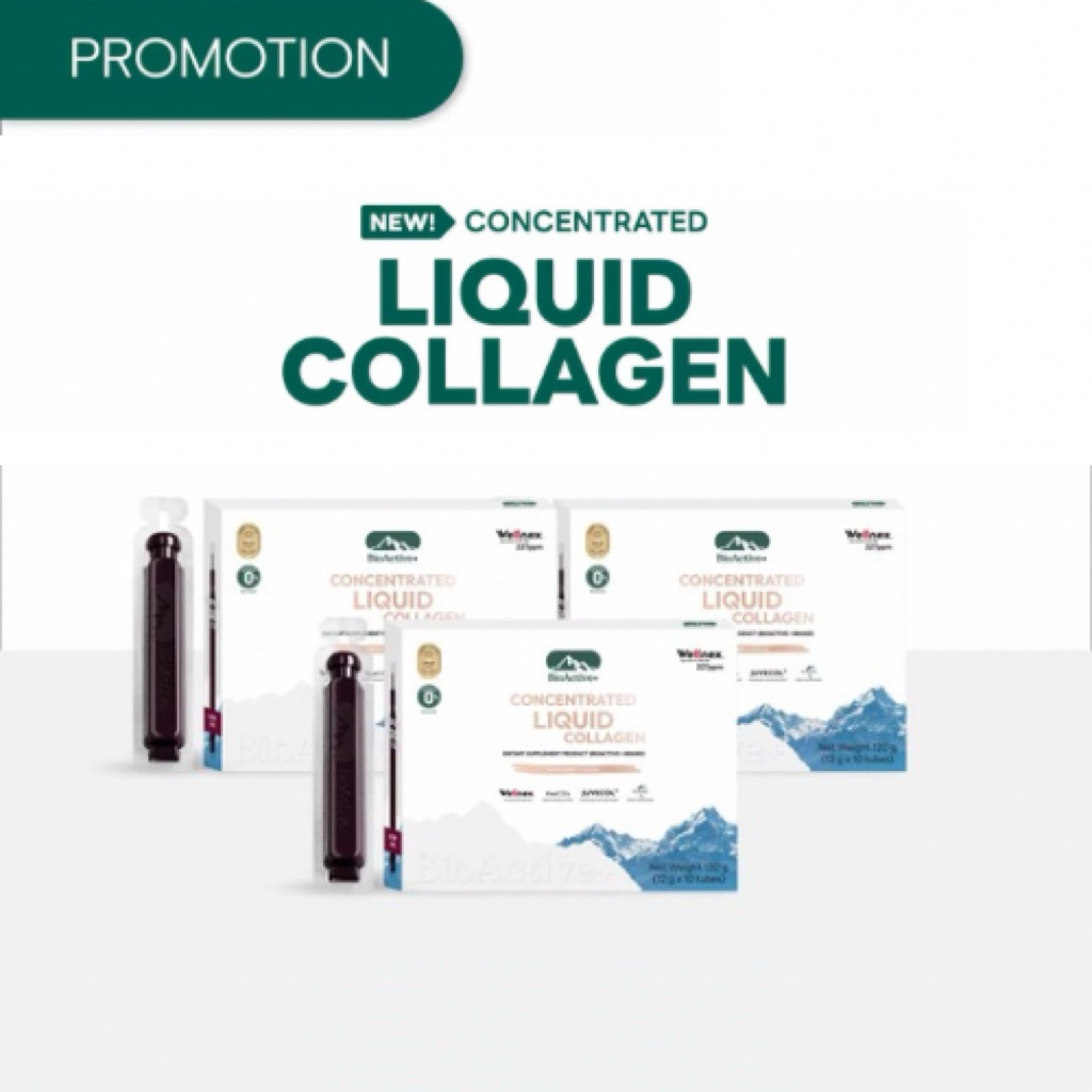 BioActive+ Concentrated Liquid Collagen รสชาติ มิกซ์เบอร์รี่ (ของแท้ 100%)