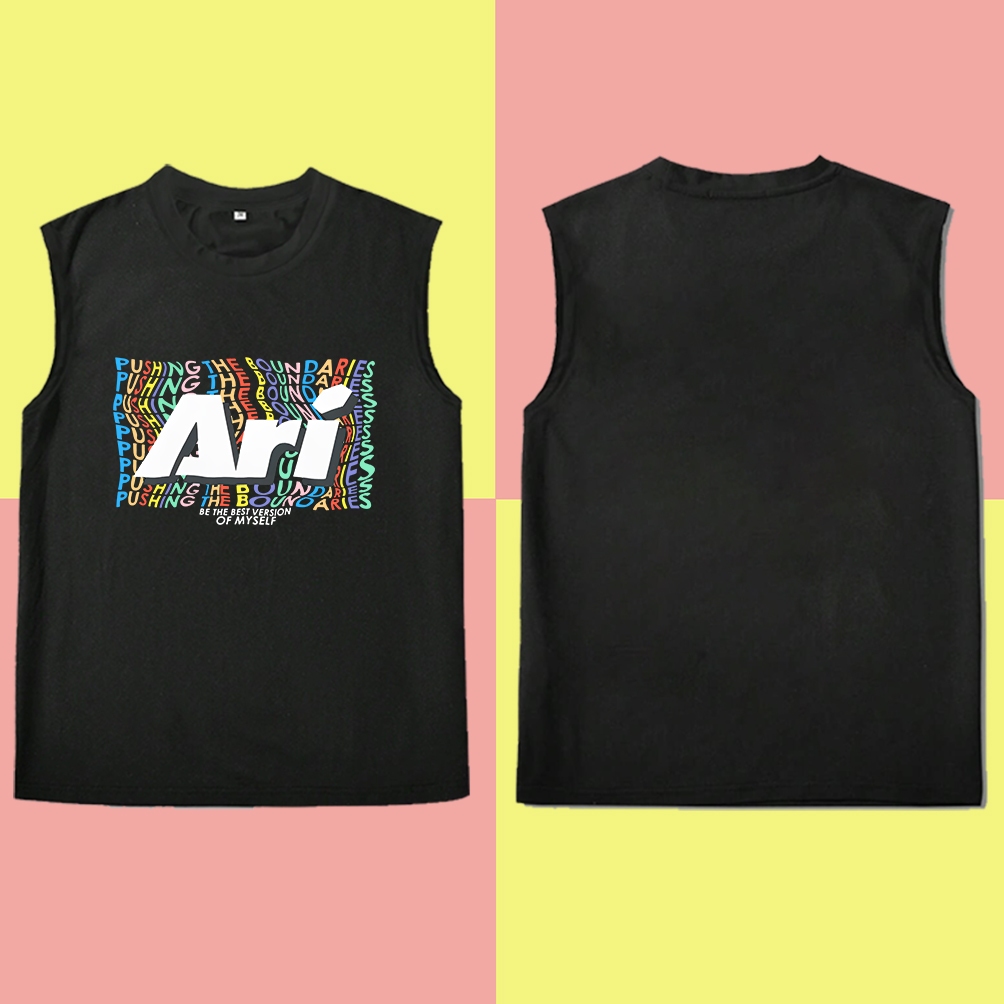 Ari Football Simple Casual Round Neck Neutral Sports vest Ari Football Pattern Printed Adult Cotton 