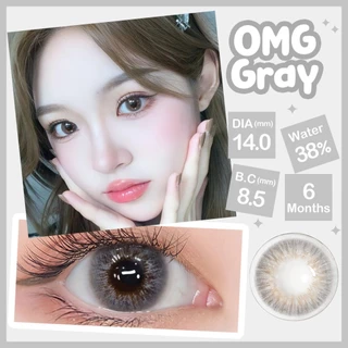 Magister Realcon คอนแทคเลนส์ 6 เดือน Mini Brown/ Gray คอนแทคเลนส์รายวัน contact lens เกาหลี (2 ชิ้น/คู่)
