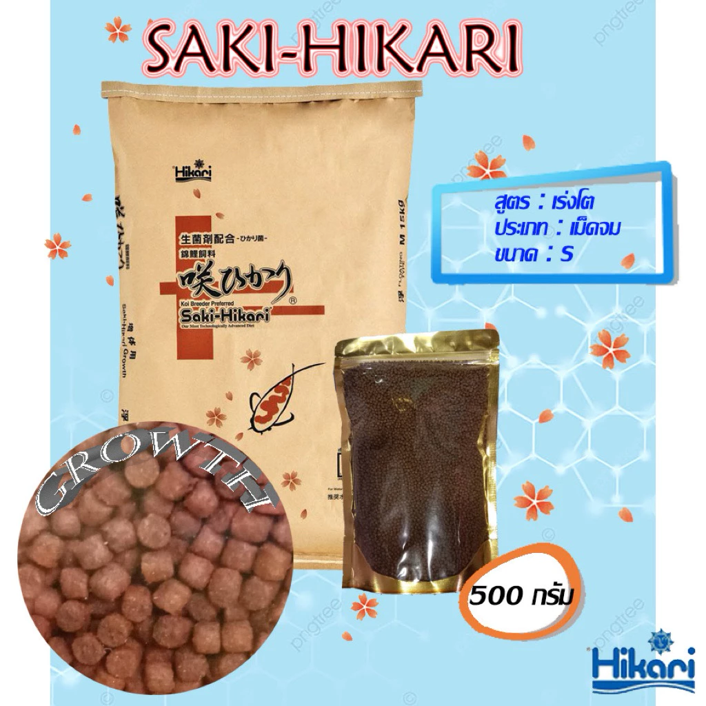 อาหารปลา Saki Hikari เร่งโต เม็ดจม