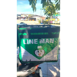 ป้ายไลน์แมน ป้าย line man ป้ายไวนิลเนื้อหนาสุดทน กันแดดกันฝน ใช้ยาวๆเป็นปี