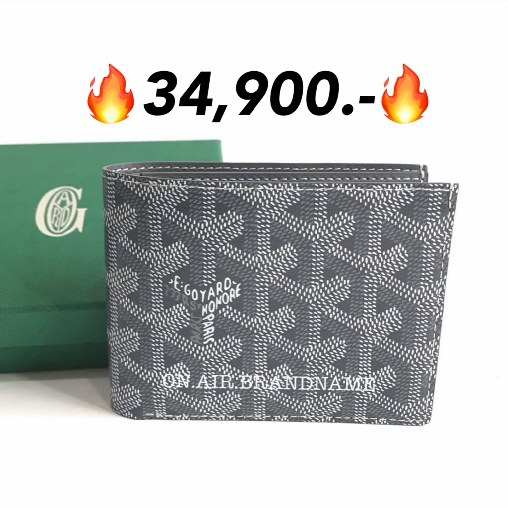 New goyard victoire wallet กระเป๋าสตางค์ สีเทา สวยฮิต ขายดี